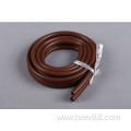 Rubber sealing strip for wooden doors